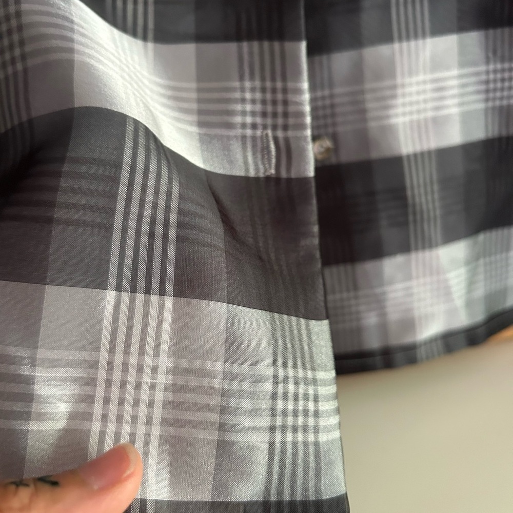 Bianca Nygard Chic Black and White Plaid Women's Blouse 12 - Picture 5 of 16